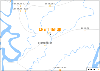 map of Chetiāgaon