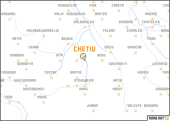 map of Cheţiu