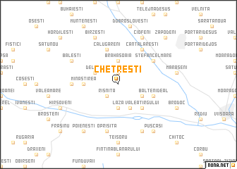 map of Chetreşti