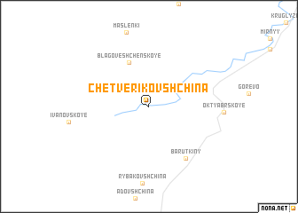 map of Chetverikovshchina