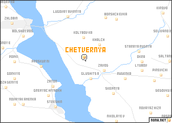 map of Chetvernya