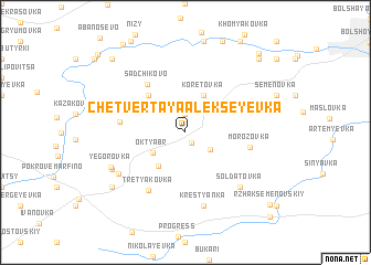 map of Chetvërtaya Alekseyevka