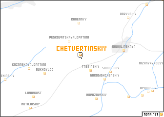 map of Chetvertinskiy