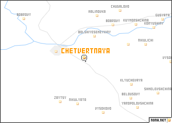 map of Chetvertnaya