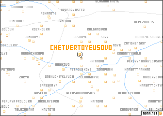 map of Chetvërtoye Usovo