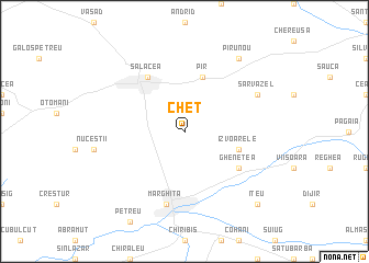 map of Cheţ