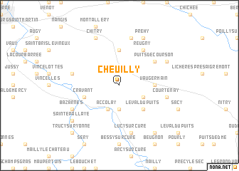 map of Cheuilly
