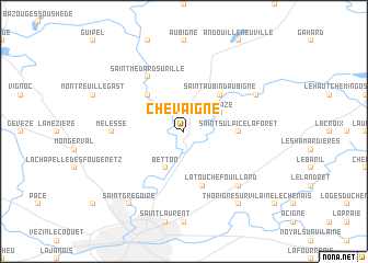 map of Chevaigné