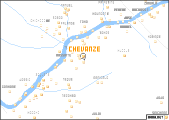 map of Chevanze