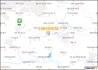 map of Chevening