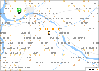 map of Chevenon