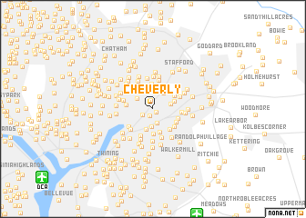 map of Cheverly