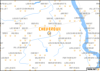 map of Cheveroux