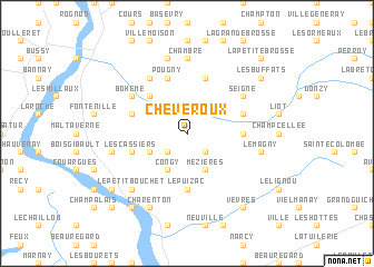 map of Cheveroux