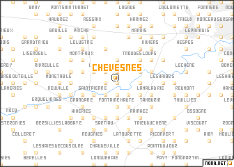 map of Chevesnes