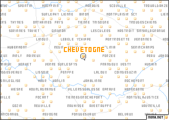 map of Chevetogne