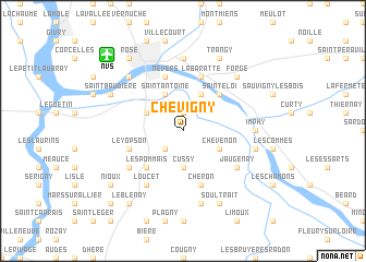 map of Chevigny