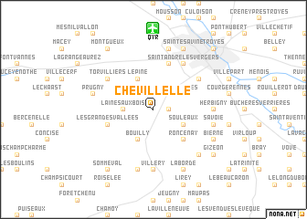 map of Chevillèlle
