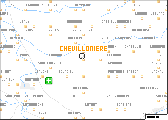 map of Chevillonière