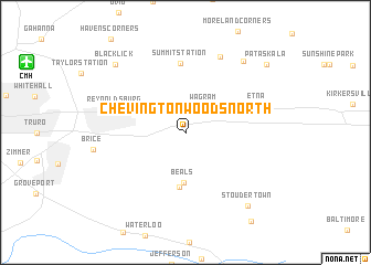 map of Chevington Woods North