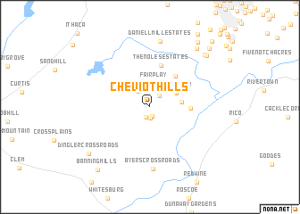 map of Cheviot Hills