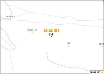 map of Cheviot