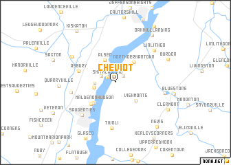 map of Cheviot