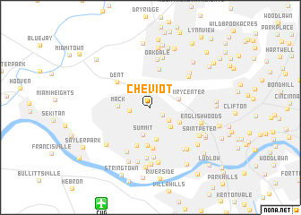 map of Cheviot