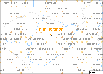 map of Chevissière