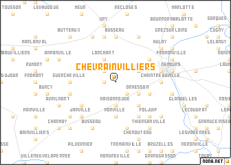 map of Chevrainvilliers