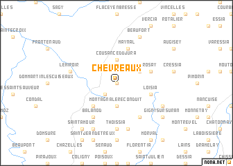 map of Chevreaux