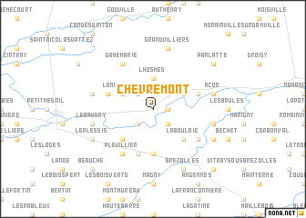 map of Chèvremont