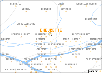 map of Chevrette