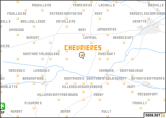 map of Chevrières