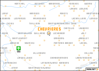 map of Chevrières