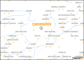 map of Chevrières