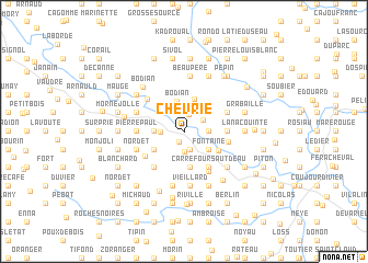 map of Chevrie