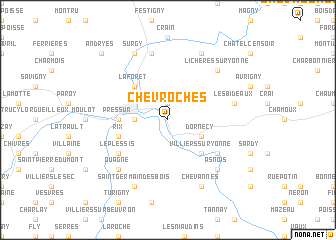 map of Chevroches