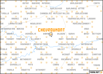 map of Chevroumont