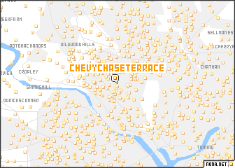 map of Chevy Chase Terrace