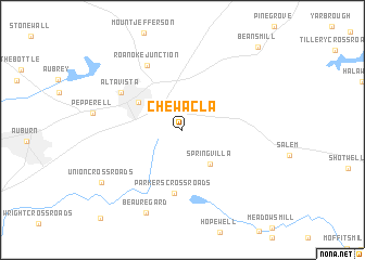 map of Chewacla