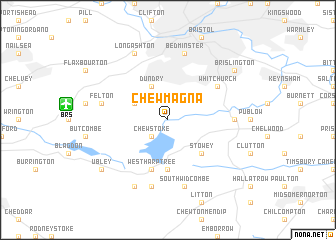 map of Chew Magna