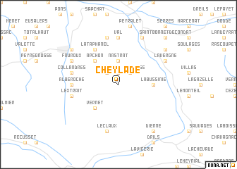 map of Cheylade