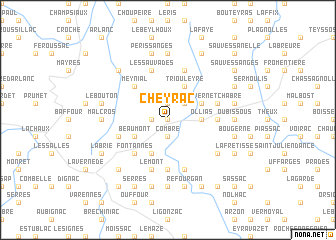 map of Cheyrac