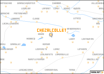 map of Chezal Collet