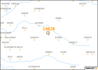 map of Chʼeza