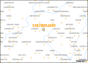 map of Chez Bon Jean
