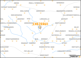 map of Chézeaux