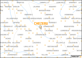 map of Chezeau