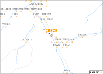 map of Chèze
